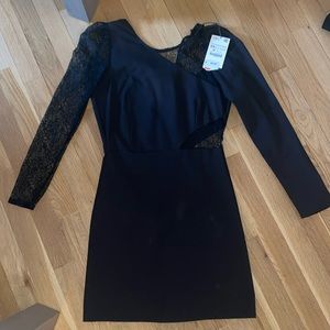Zara NWT black mini dress